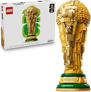 Editions FIFA World Cup Official Trophy Building Set - Kit for Display in Bedroom, Home Office, Book Shelf - Soccer Fans Collectible - W/World Cup 2026 Minifigure - Gift for Father's Day - 43020