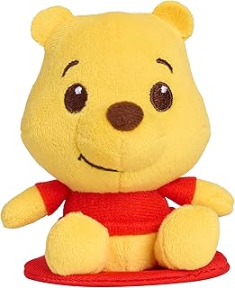Perch’d 4-inch Shoulder Plush Winnie the Pooh Stuffed Animal, Wearable Plushie, Soft Toy for Fans, Girls, Boys, Kids, Ages 2 and Up by Just Play, Kids Toys for Ages 3 Up by Just Play