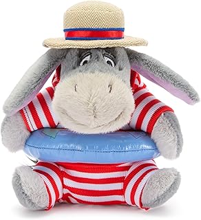 Official Bathing Suit Plush – 7" Eeyore Mini Bean Bag Plushie - Cute Stuffed Animal with Detailed Sculpting, Embroidered Features & Bean Bag Bottom - Plush Toys for Kids