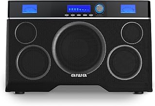 Exos-10 Portable Bluetooth Speaker, 200W RMS Power, 6.5” Subwoofer, Deep Bass, Party Sync, Backlit Display, FM/BT/USB/AUX, Remote Control, Carry Strap, Bluetooth V5.0