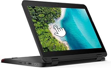 Lenovo 300E Chromebook Gen3 Touchscreen Laptop, 11.6in 2-in-1 Chromebook Computer, AMD 3015 Processor, 4GB RAM, 32GB SSD, Chrome OS (Renewed)