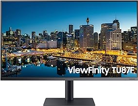 TU87F Series 32-Inch Viewfinity 4K UHD Pro Monitor, VA Panel, 60Hz, 5ms, HDR10, sRGB, HDMI, Dual 4K Display, Fully Adjustable Stand, Eye Saver Mode (LF32TU874VNXGO) Dark Blue Gray