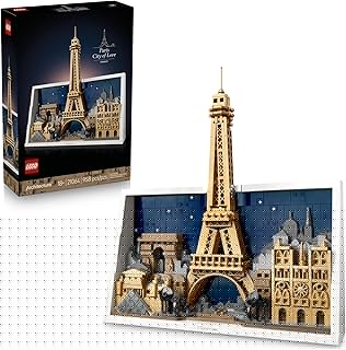 Architecture Paris – City of Love Building Set for Adults - Gift for Birthdays - Office or Bedroom Decor for Women & Men, Ages 18+ - W/Frame for Display - 21064