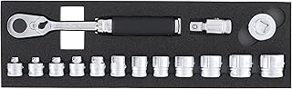 Ko-ken 3285ZA 3/8 Sq. Dr. 15 Piece Z-Series 6-Point Metric Socket Set 5.5-22mm