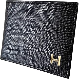 Men's Leather Passcase Billfold Wallet-Black