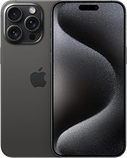 Apple iPhone 15 Pro Max, 256GB, Black Titanium - Locked to Boost Mobile (Renewed)