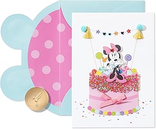 Papyrus Minnie Mouse Birthday Card (Happy Wishes)
