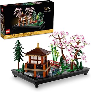 Icons Tranquil Garden Building Set - Detailed Japanese Zen Garden DIY Kit for Adults, Ages 18+ - Gift for Birthday - Building Block Set for Home Decor - 10315
