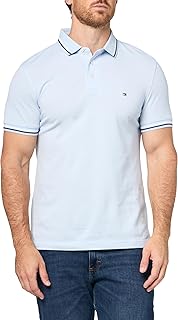 Men's Short Sleeve Casual Polo Shirts in Slim Fit with Stretch and Cuff Designs