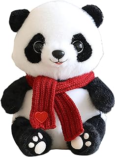 Cute Panda Stuffed Animals, 7.8'' Panda Plush Toy Birthday Christmas Valentine’s Day Gift for Kids Girlfriend (A)