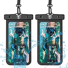 Waterproof Phone Case 2-Pack IPX8 Black Pouch Dry Bag for Samsung Galaxy S25 Ultra Plus S24 S23 S22 FE A17 A16 A15 A35 A36 A55 iPhone 17 15 14 13 Pro Max Air XR SE Moto G Stylus Power Edge 5G