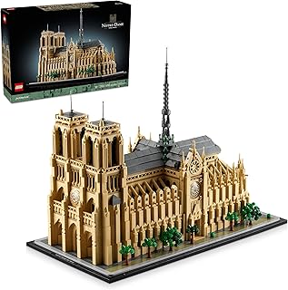 Architecture Notre-Dame de Paris Replica, Architectural Model Kit, Collectible Building Set for Adults, Build and Display Souvenir, Gift Idea for Lovers of History, Travel and Art, 21061