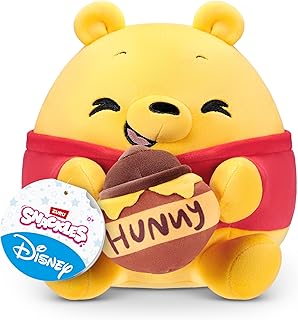Disney 8-Inch Plush Toy (Winnie The Pooh &Honey) by ZURU – Ultra-Soft Stuffed Animal with Snack Accessory, Collectible Cuddly Plush for Kids, Tweens,