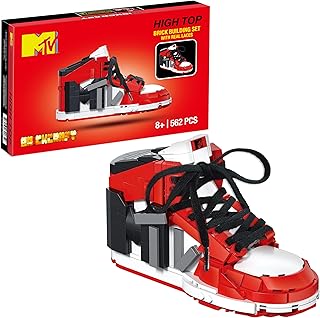 Brickcraft Officially Licensed MTV Icon Sneaker with Shoe Laces in Shoe Box Packaging 561 Pieces Multicolored Brick Building Set