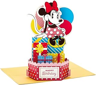 Hallmark Paper Wonder Minnie Mouse Pop Up Birthday Card (Extra Sweet)